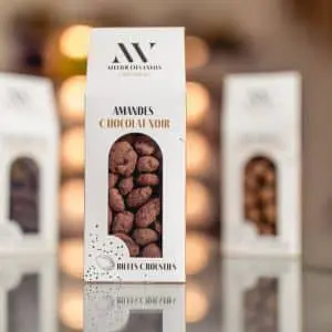 Les Billes Crousties- Amandes enrobées Chocolat Noir