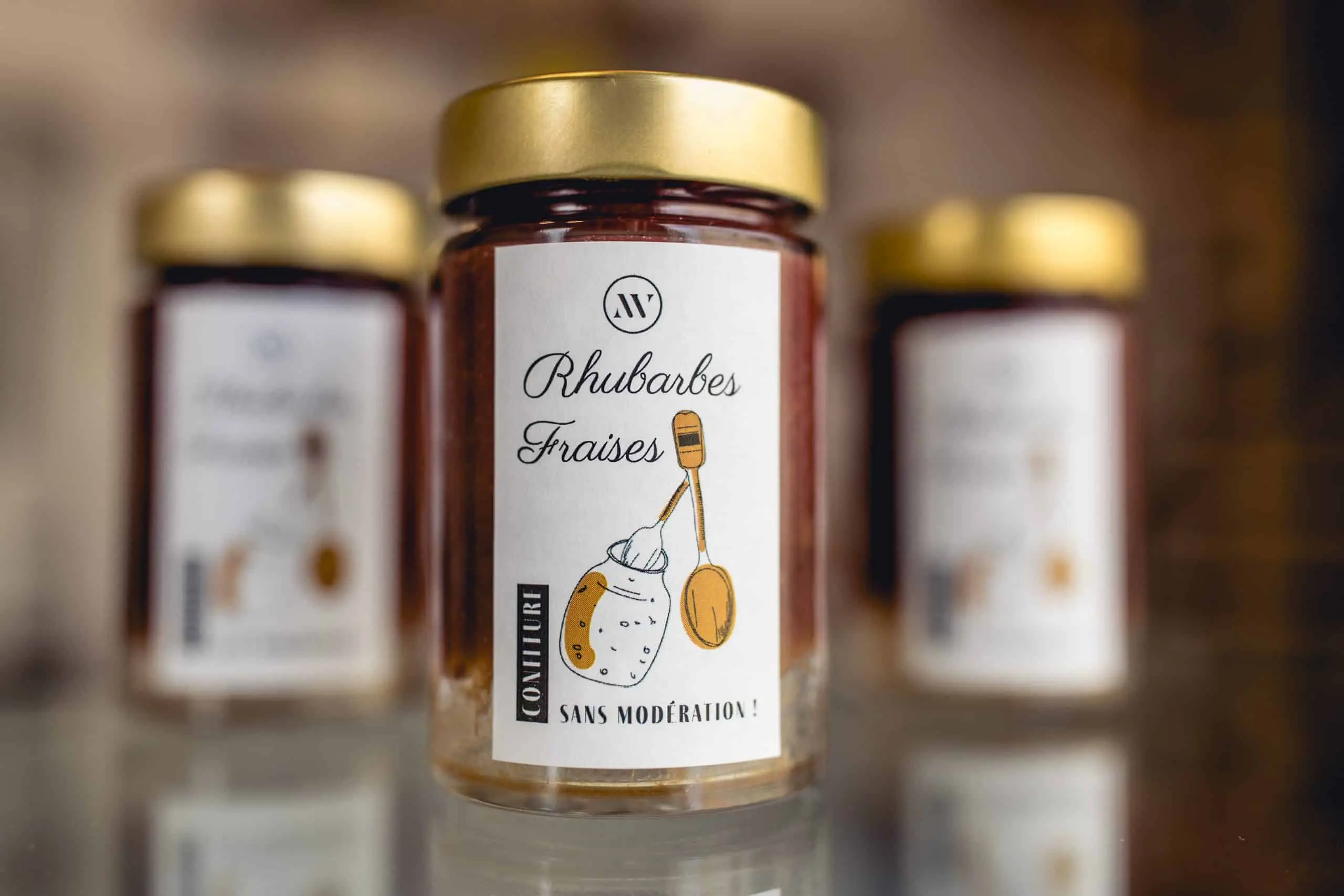 Confiture Rhubarbes & Fraises