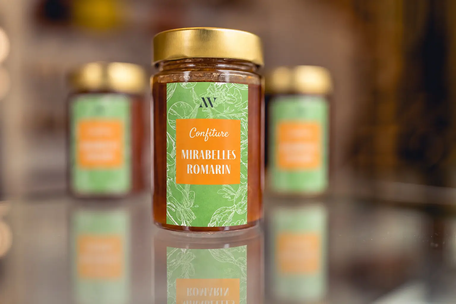 Confiture Mirabelles et Romarin