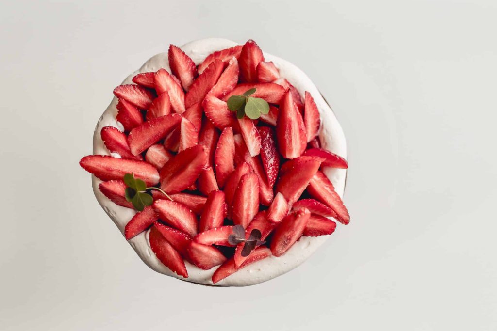 tarte aux fraises et fleur de sureau de l'atelier des envies à châteauroux